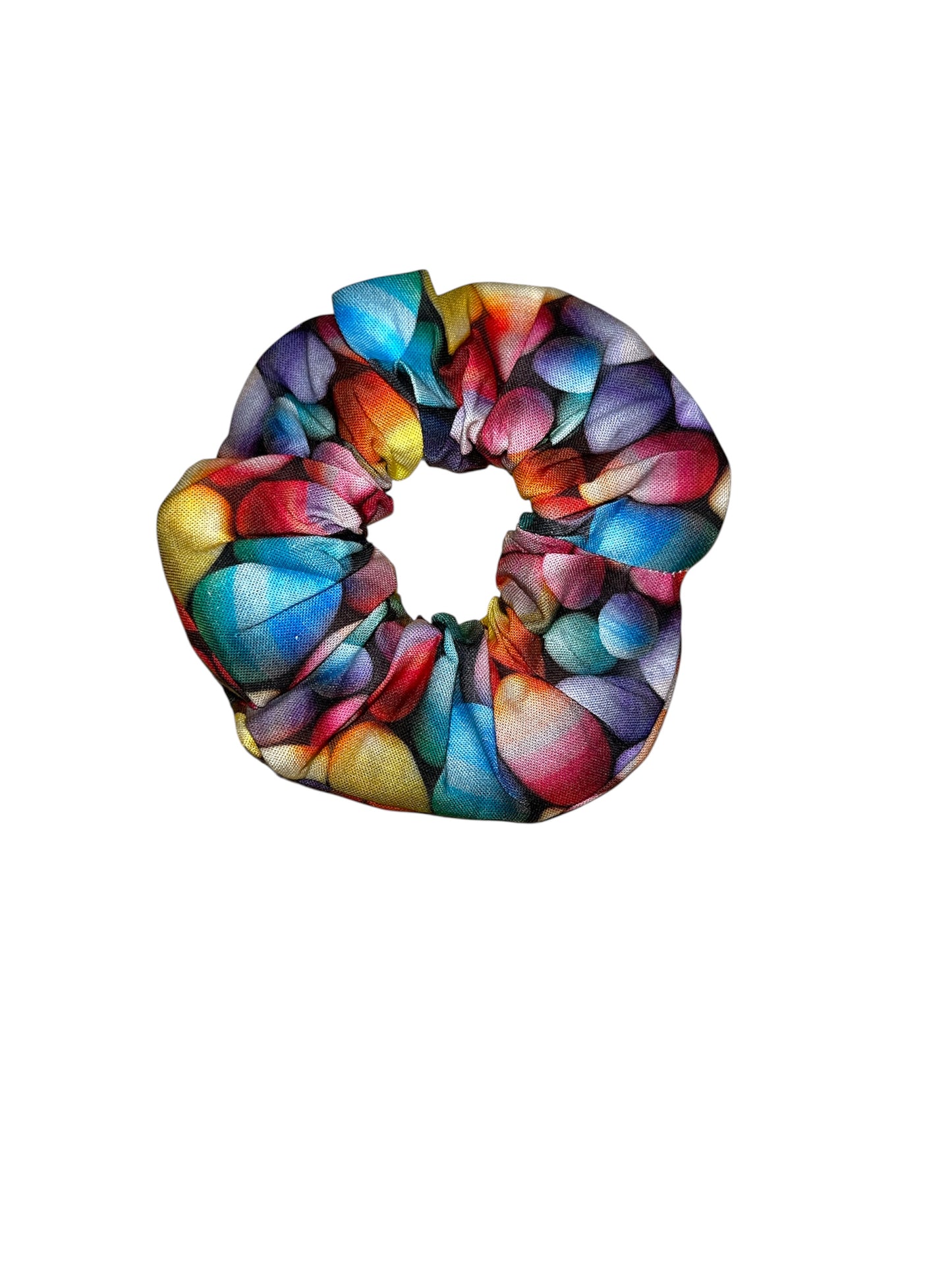 Rainbow egg scrunchies