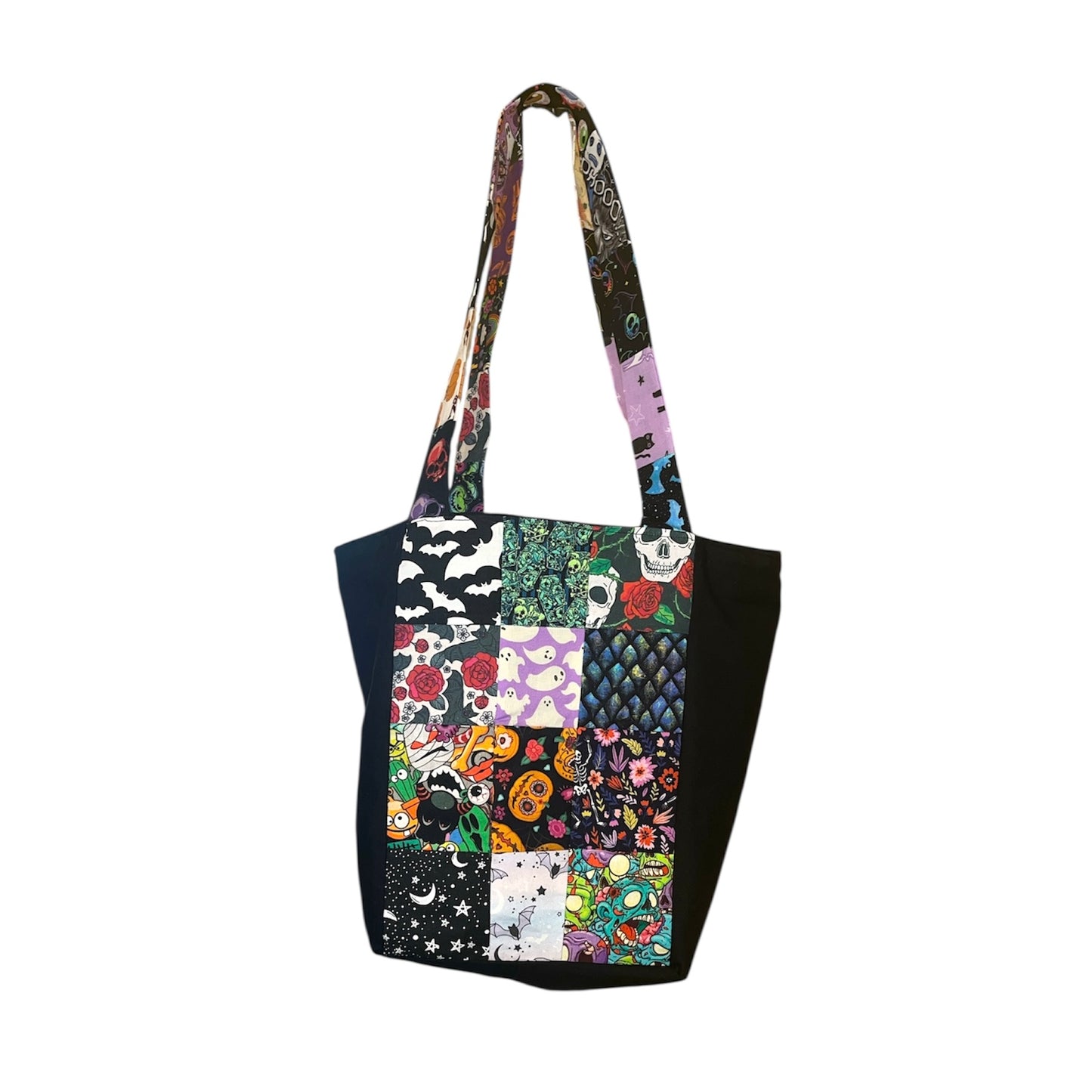 Spooky patchwork bag