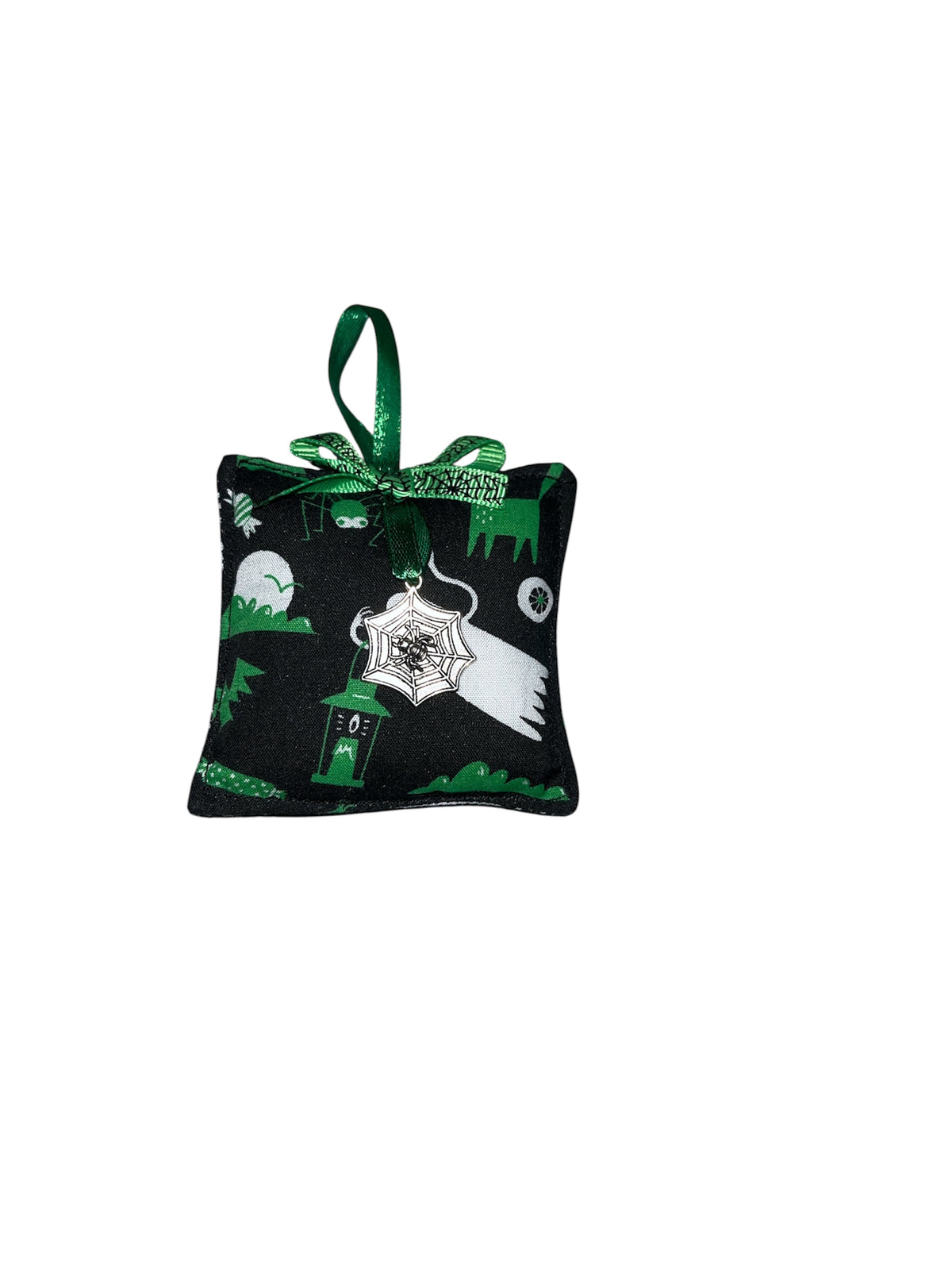 Spooky fabric baubles