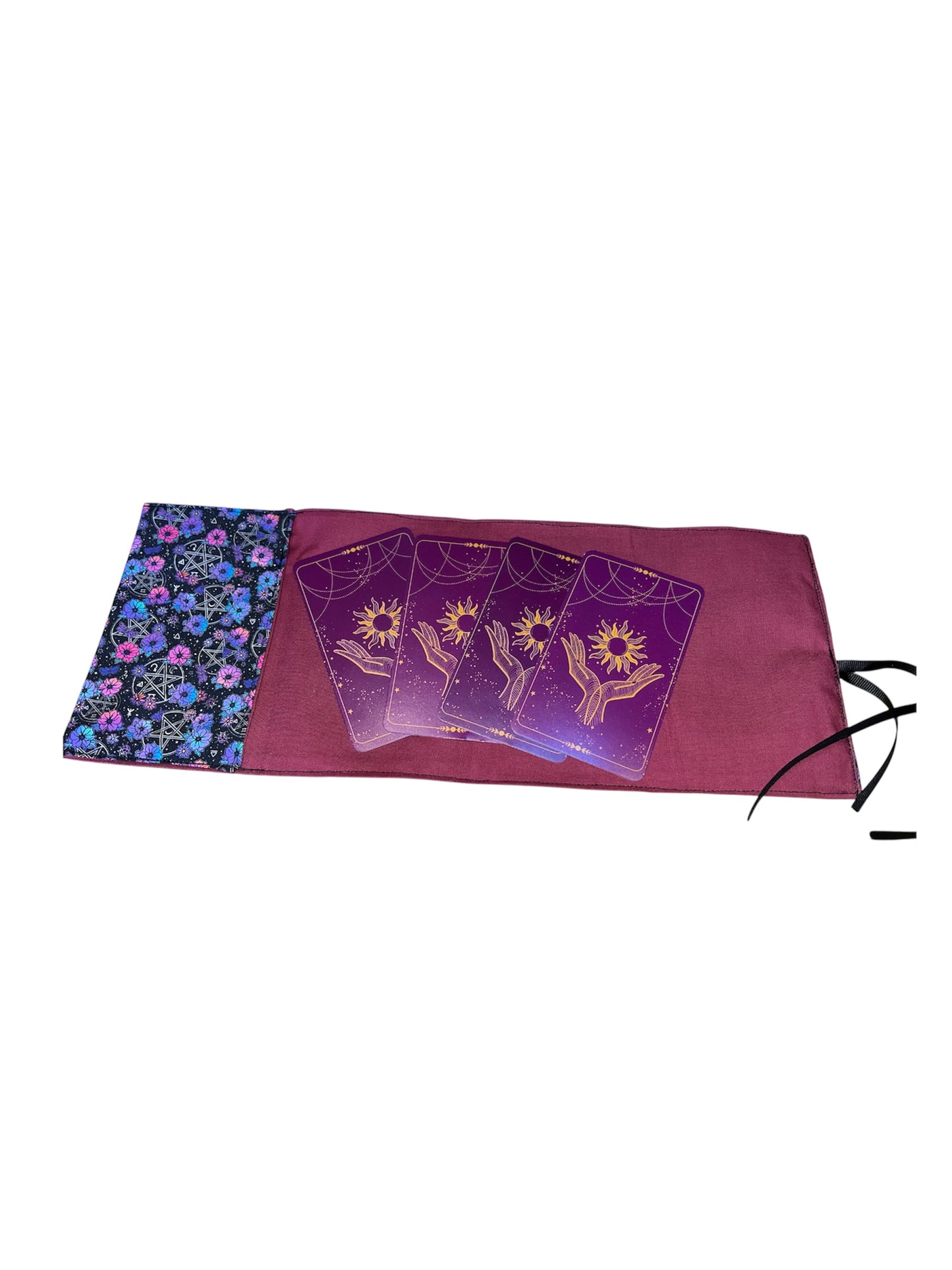 Floral pentagram tarot wrap