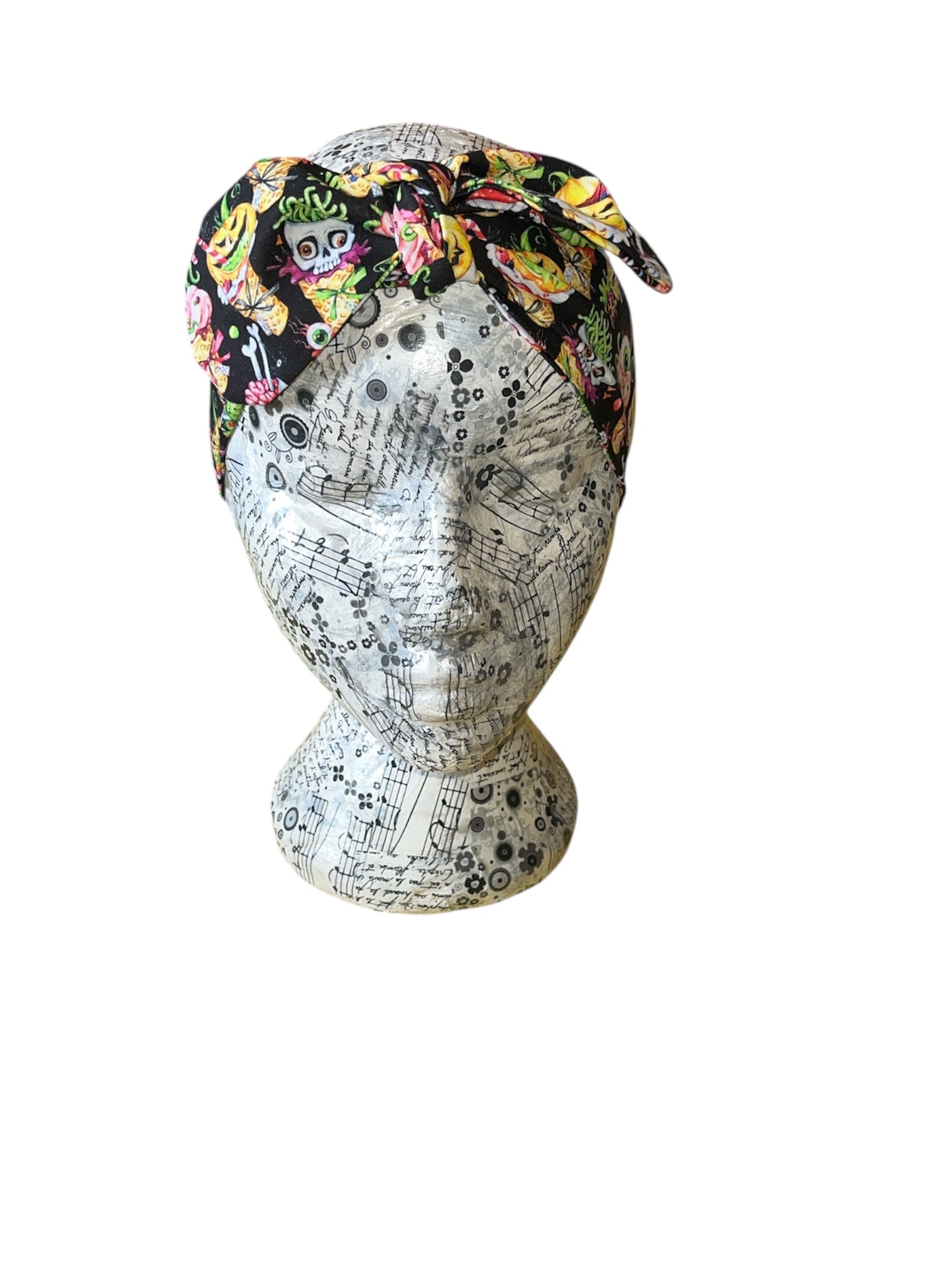 Spooky ice cream self tie headband