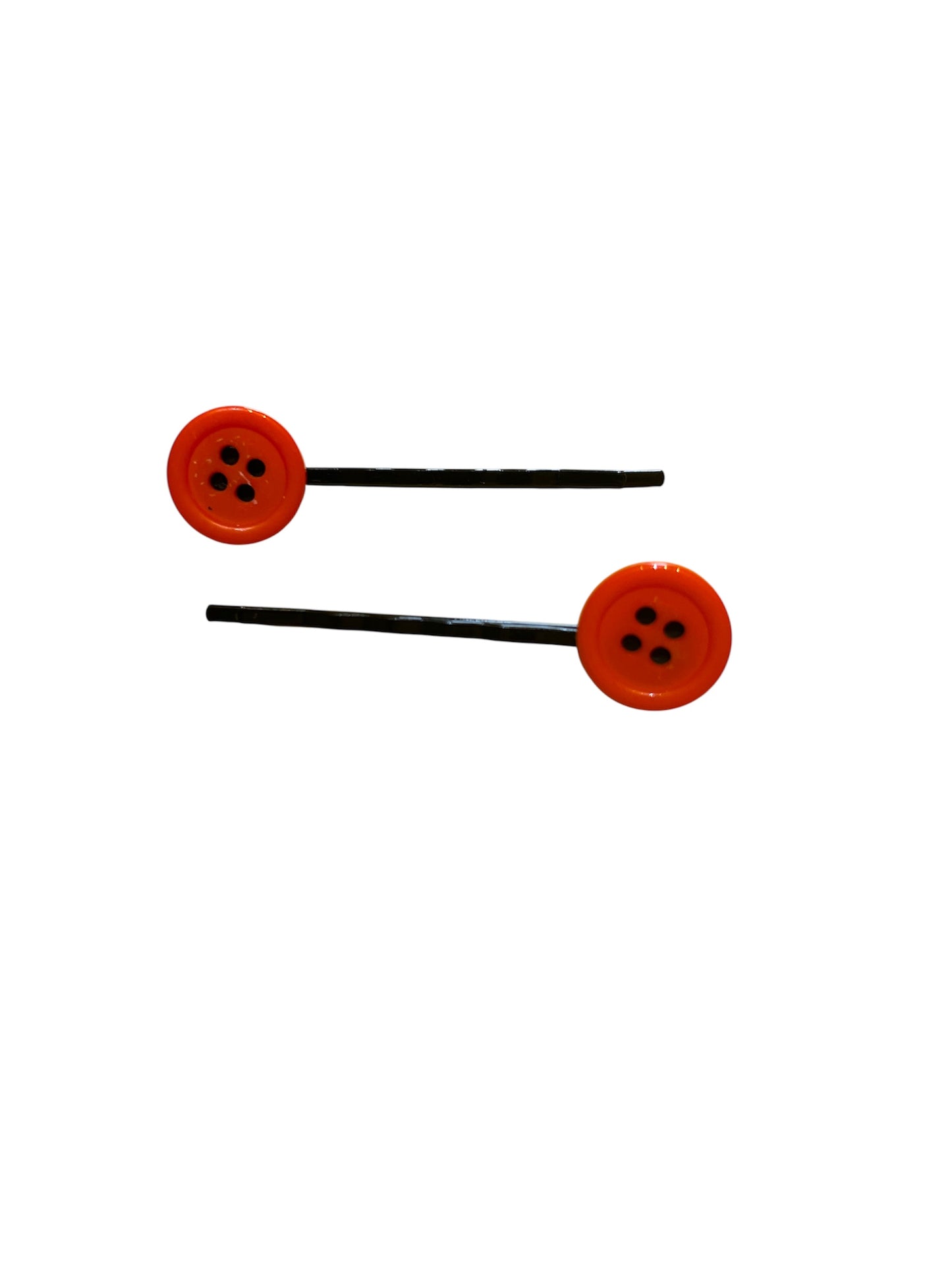 Round button hair grips