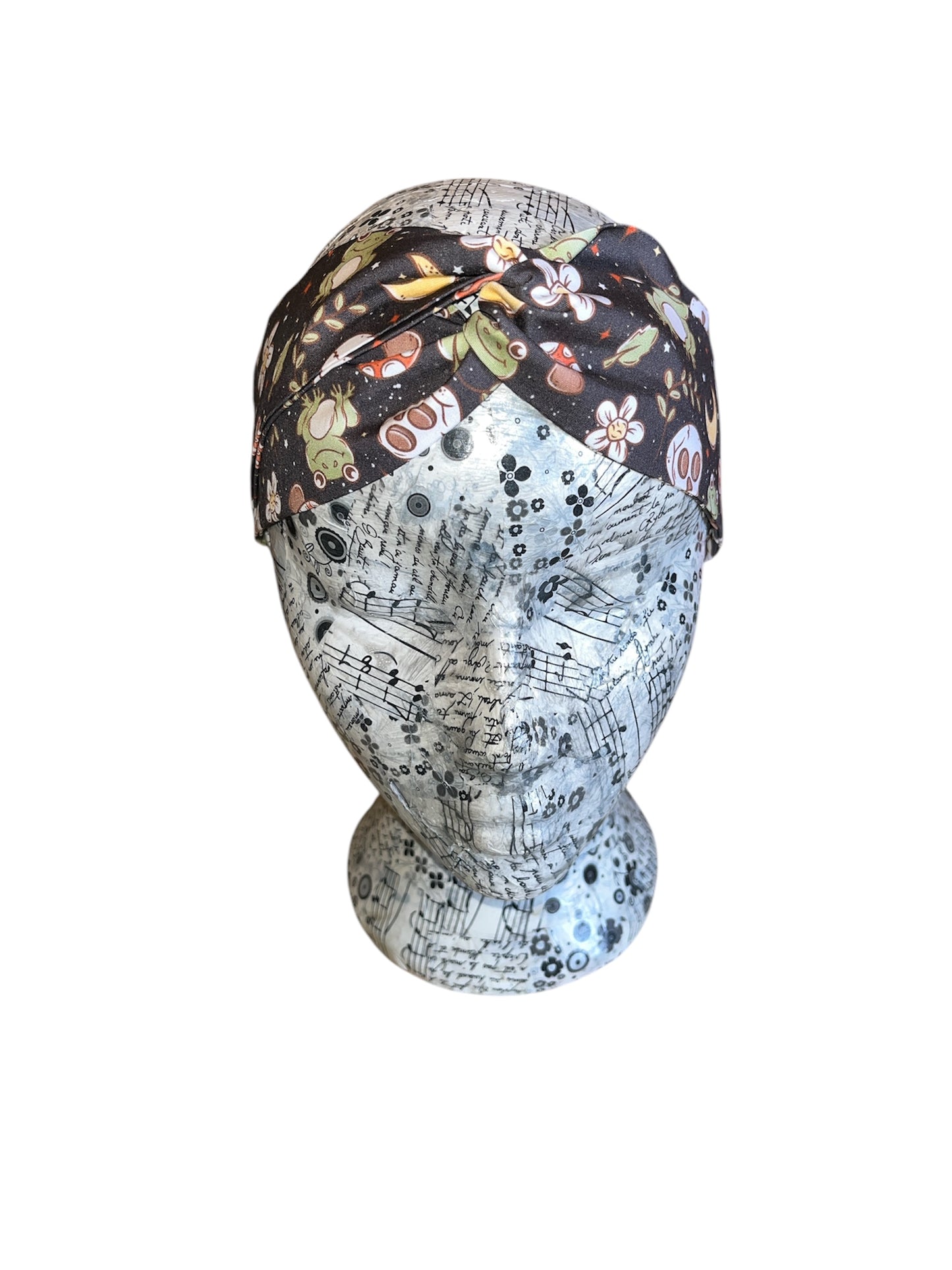 Elasticated headband cottage core frog