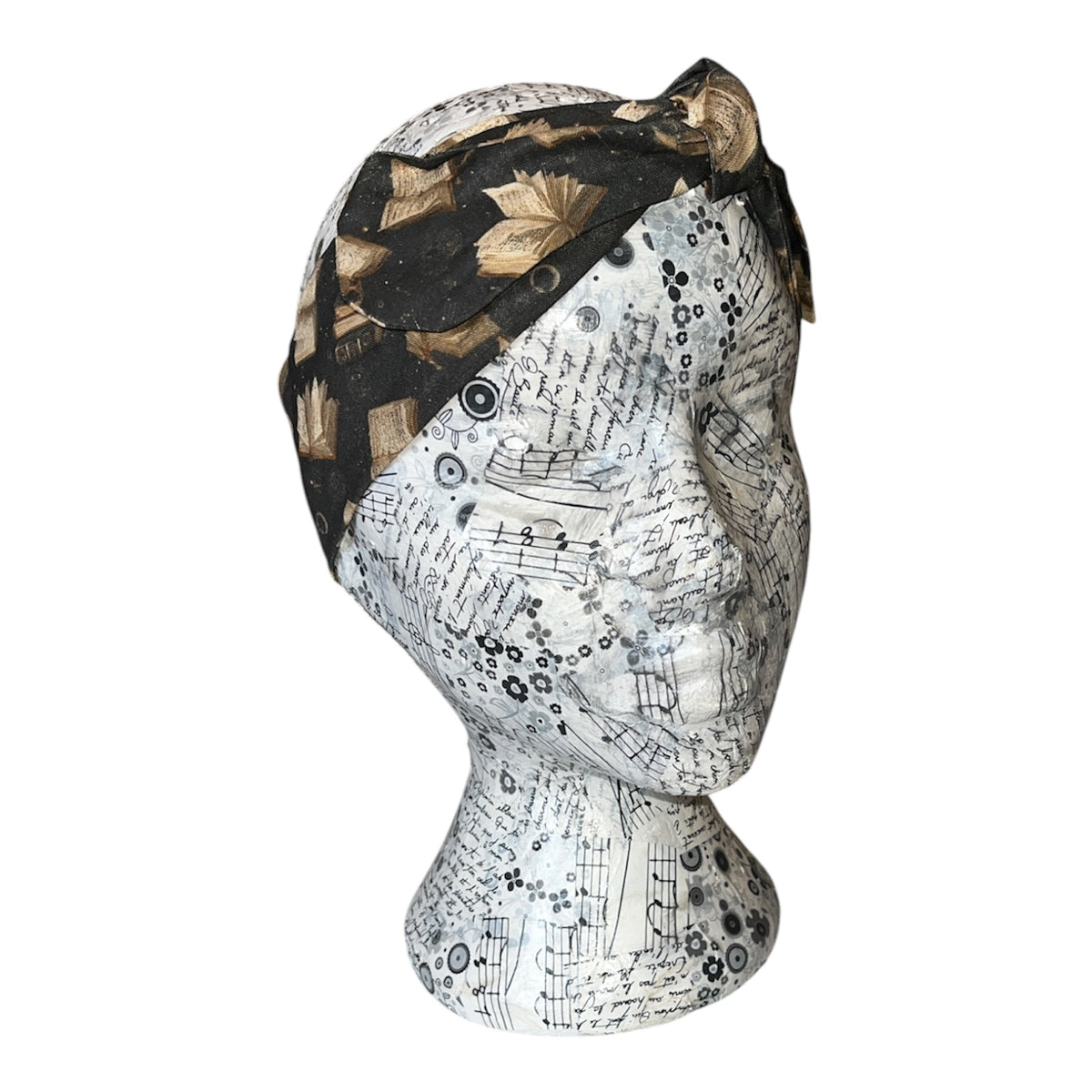 Gold and black books headband