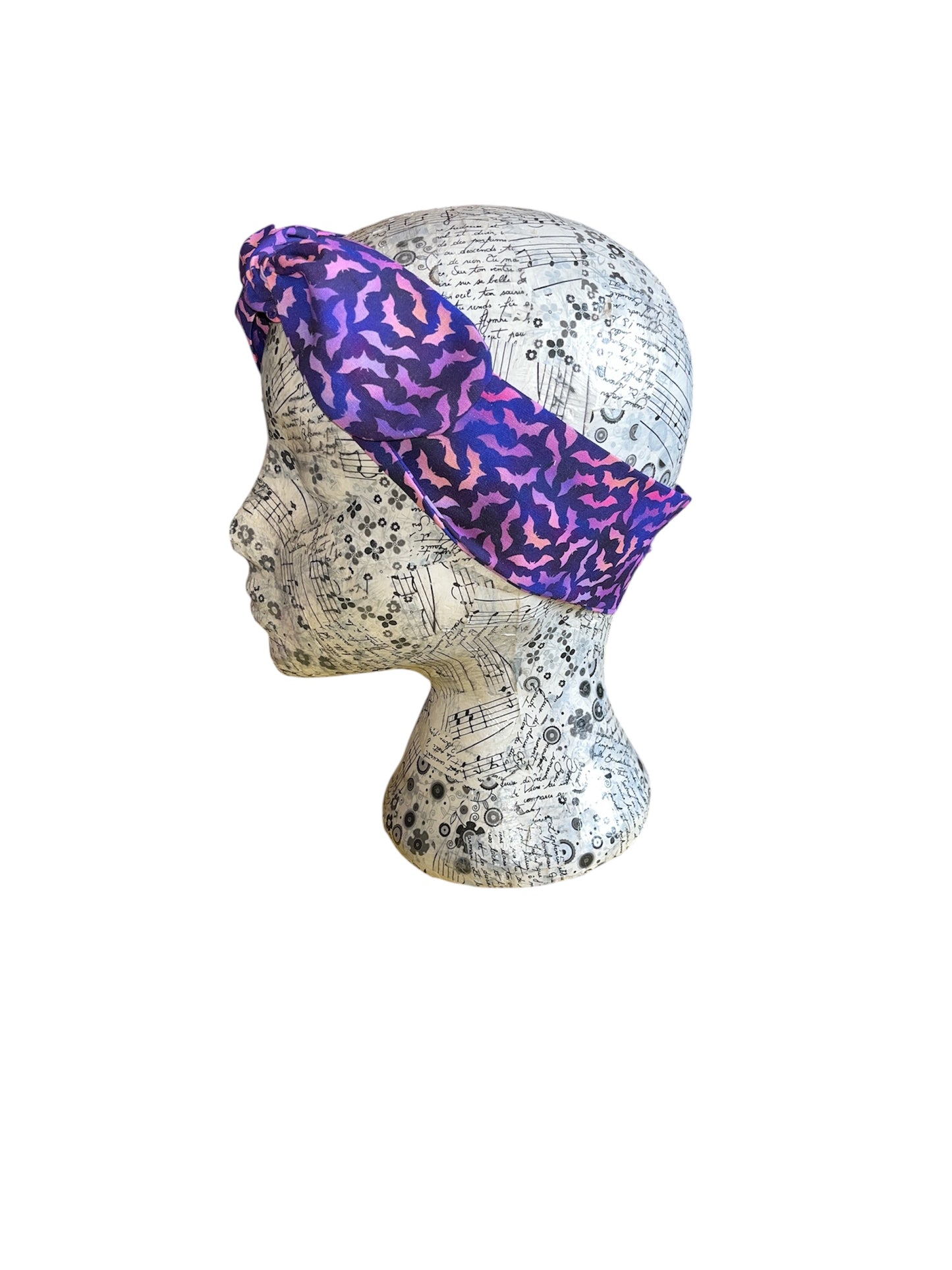 Mini pink/ purple bats headband