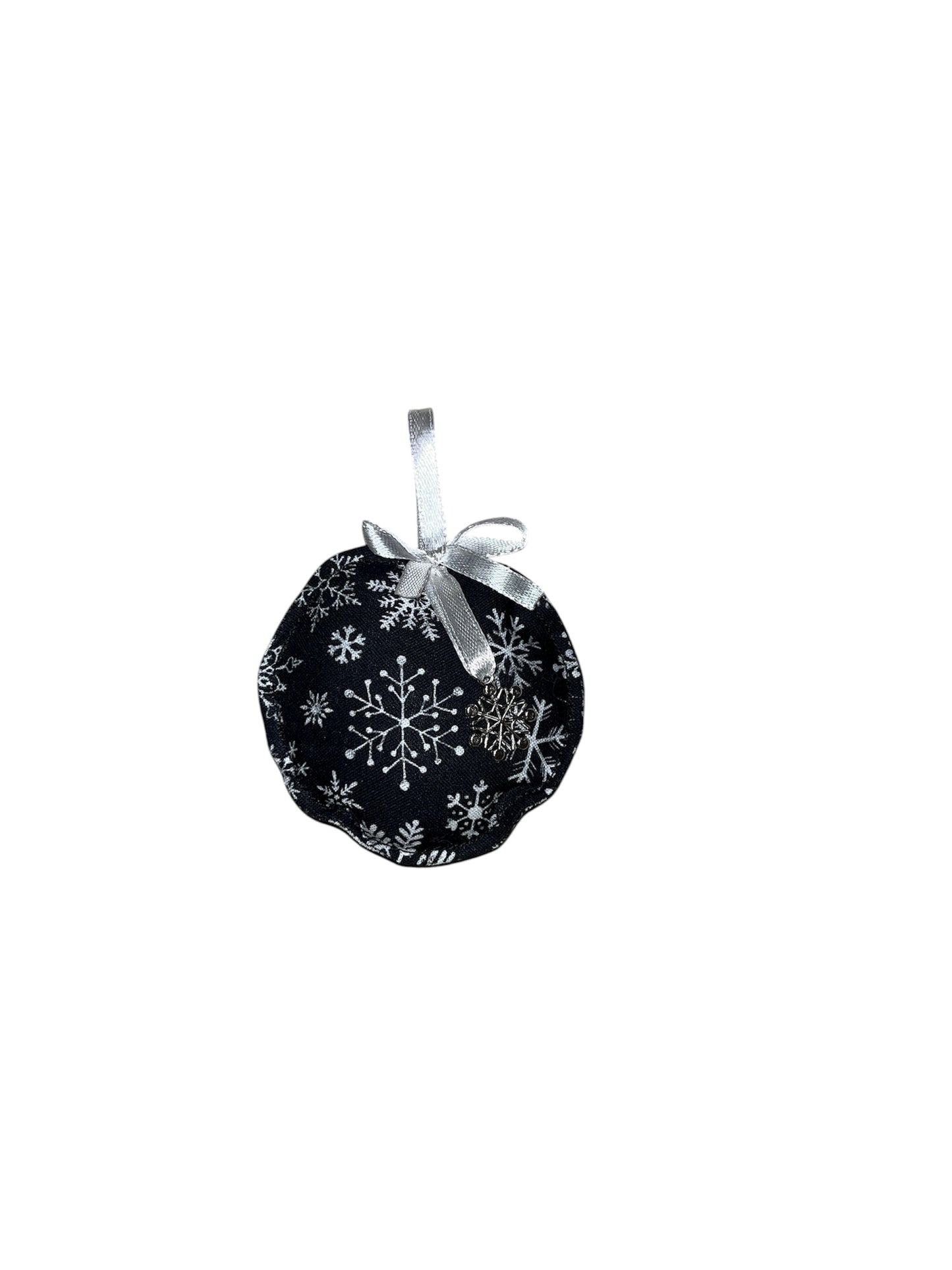 Festive fabric baubles