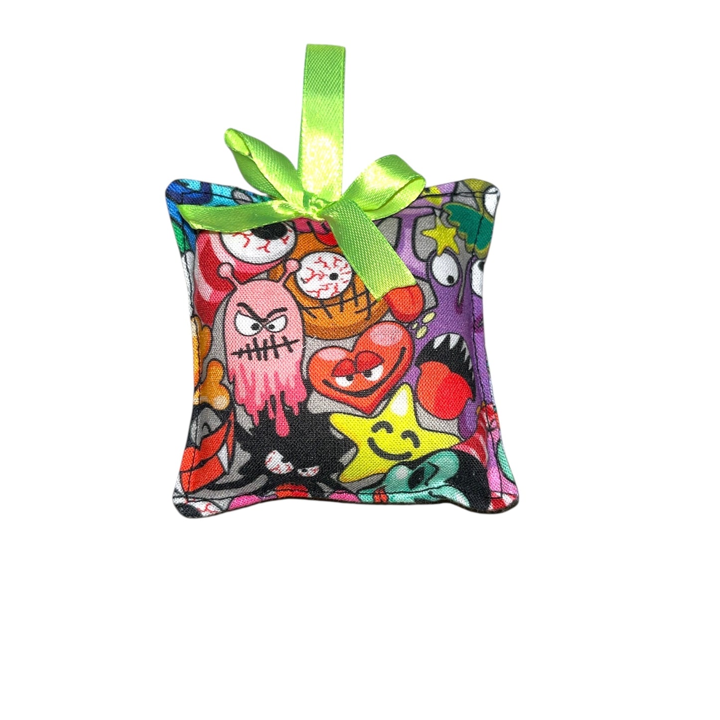 Spooky fabric baubles