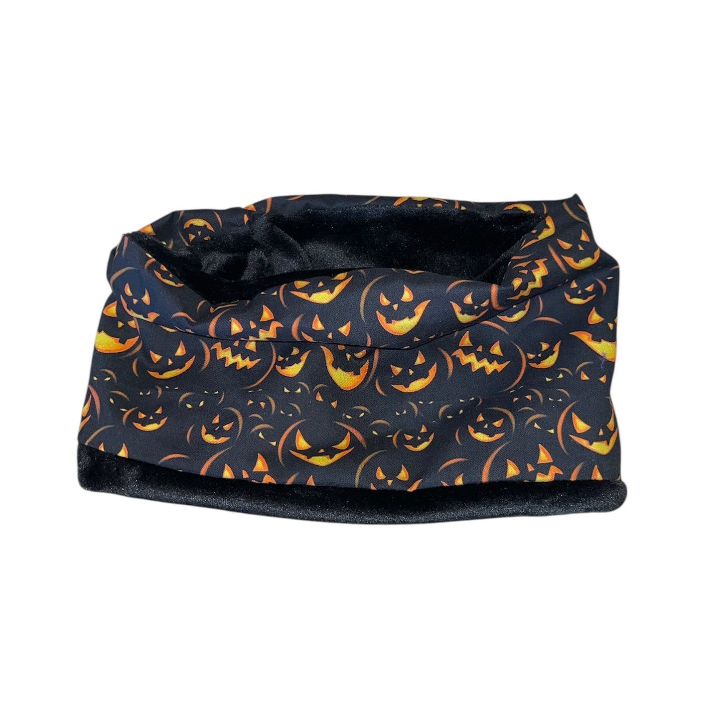 Pumpkin face fleece lined snood