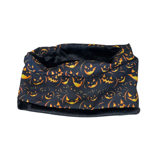 Pumpkin face fleece lined snood