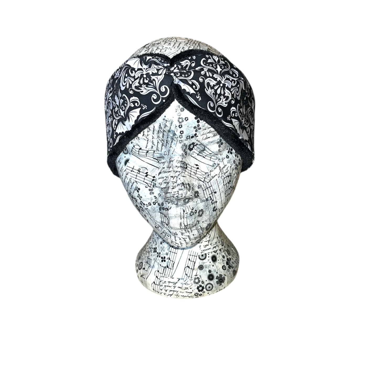 Damask bat fleece lined Headwarmer