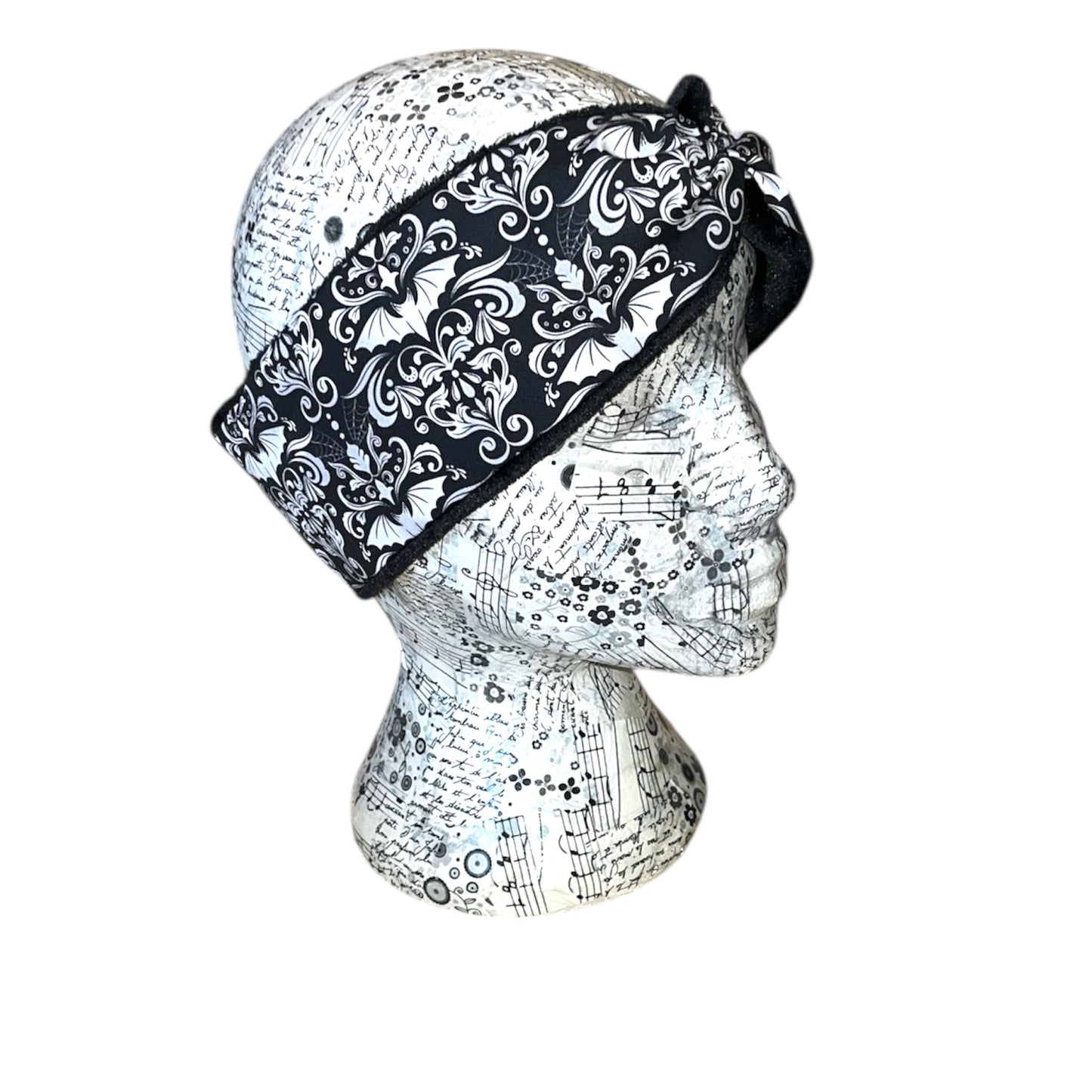 Damask bat fleece lined Headwarmer