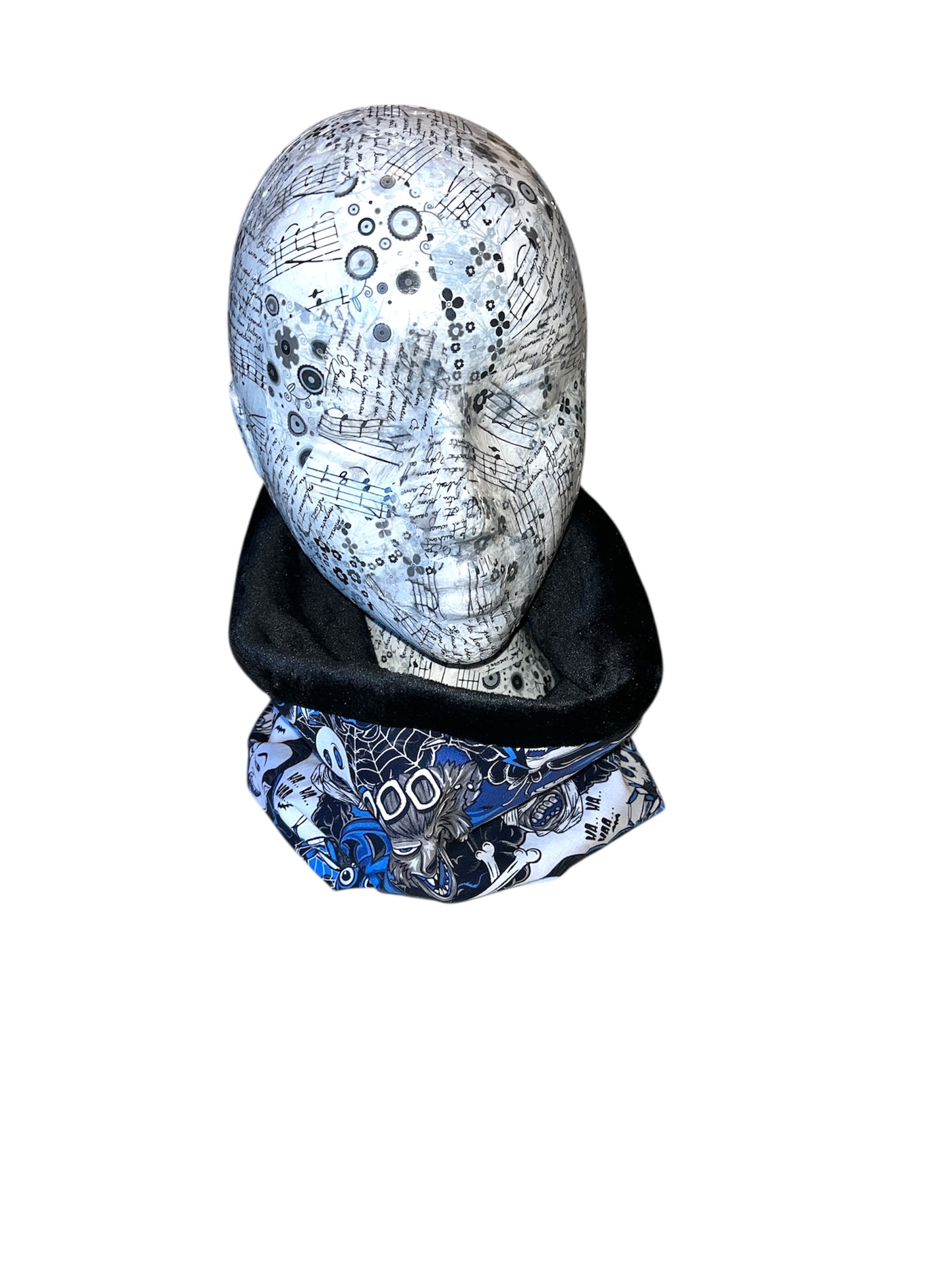 Retro Halloween fleece lined snood