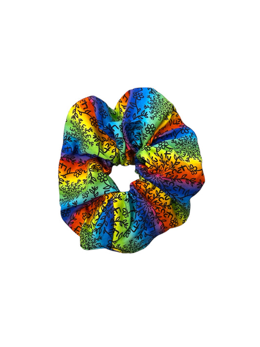 F*ck rainbow sweary scrunchies