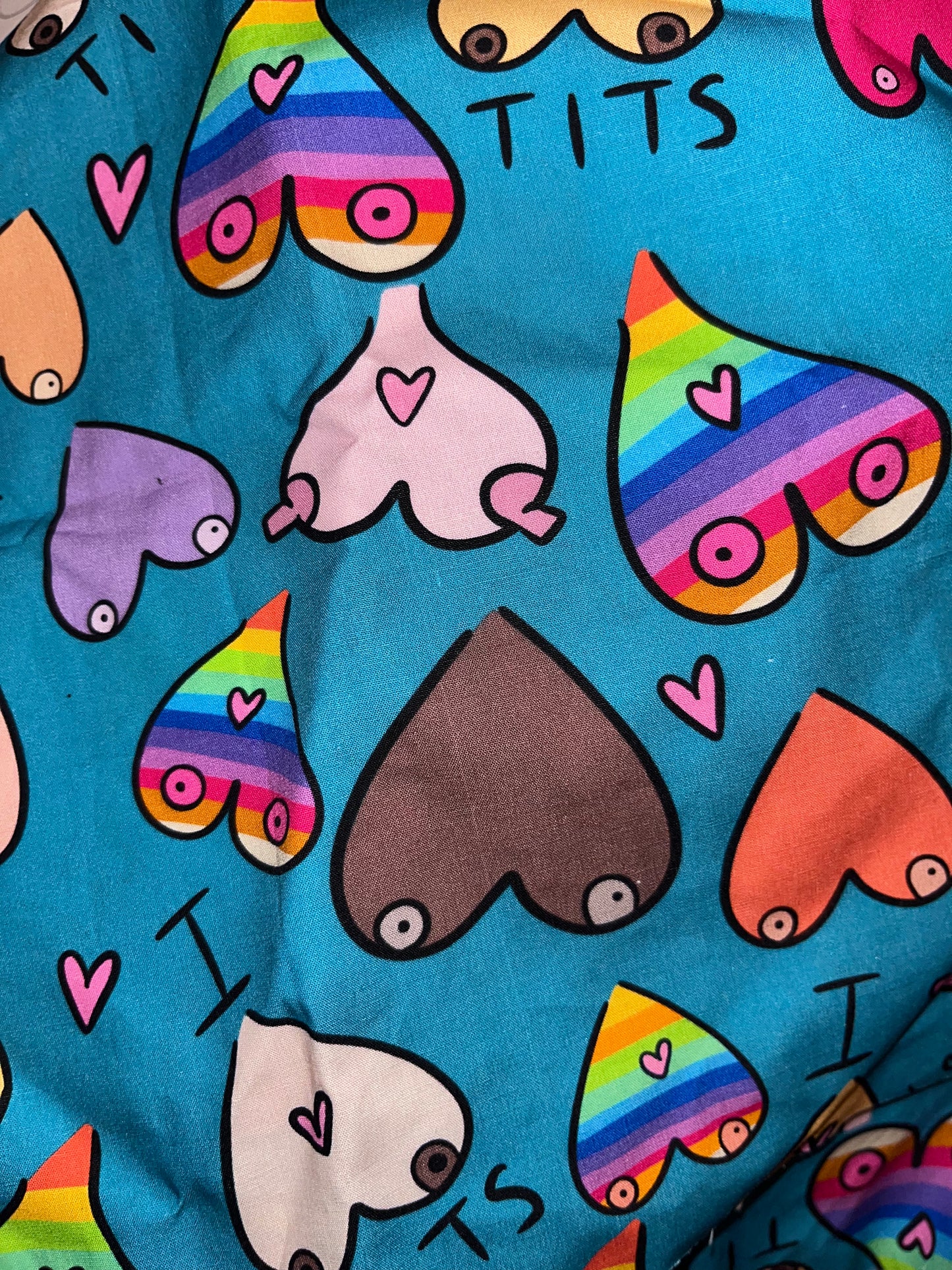 I love t*ts sweary scrunchies