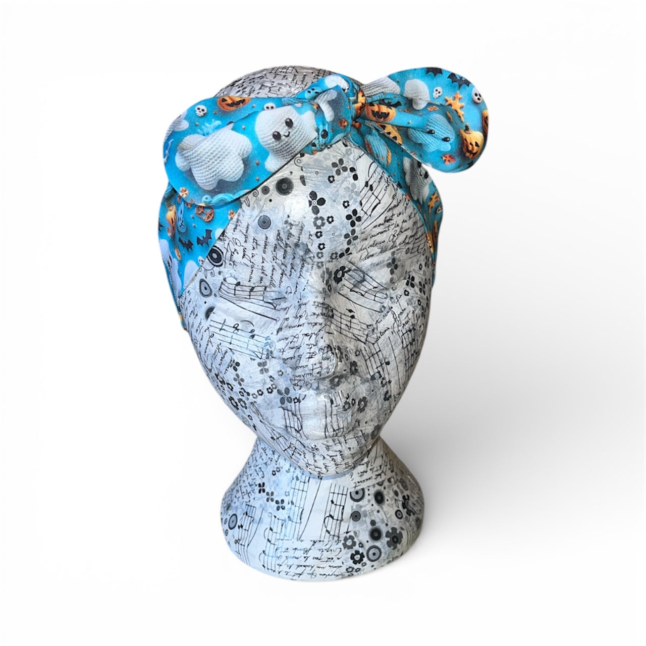 3d cute ghost self tie headband