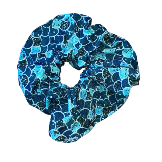 Mermaid scale scrunchies